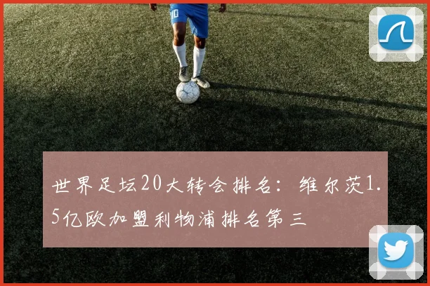世界足坛20大转会排名：维尔茨1.5亿欧加盟利物浦排名第三