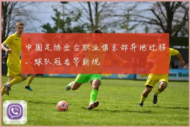 中国足协出台职业俱乐部异地迁移、球队冠名等新规
